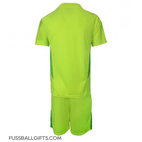 Mexiko Torwart Fußballbekleidung Auswärtstrikot Kinder Copa America 2024 Kurzarm (+ kurze hosen)